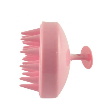 Hot Selling Ningbo Manufacturer Portable Colorful Custom Logo Laser Cut Calabash Shaped Scalp Massage Silicon Hair Brush