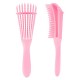 Women's curly hair care extension tools curve vented eight rows octopus spare bibs wet detangler hair brush