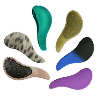 Free Sample Custom Package Logo Plastic Home Paddle Nylon Tangle Brosse Sanglier Cheveux Rose Detangling Hairbrush with Logo Men